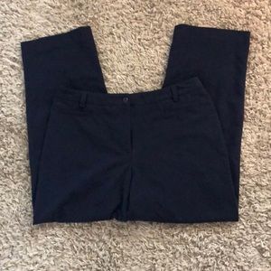 BRIGGS New York Petite Navy Blue Trousers Size 14P